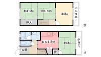 兵庫県西宮市今津大東町(一戸建)の賃貸物件の間取り