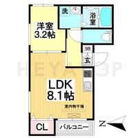 愛知県名古屋市南区中江1(アパート)の賃貸物件の間取り