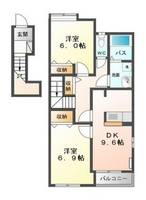 広島県広島市安佐北区三入1(アパート)の賃貸物件の間取り