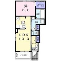 愛知県名古屋市北区楠2(アパート)の賃貸物件の間取り