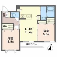 シャーメゾン セレッソの間取り