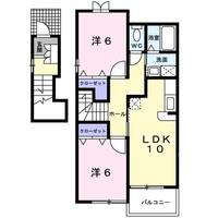 群馬県富岡市下高瀬(アパート)の賃貸物件の間取り