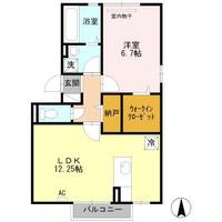 大分県大分市大字光吉(アパート)の賃貸物件の間取り