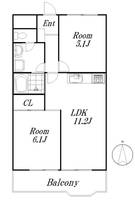 東京都江東区白河2(マンション)の賃貸物件の間取り