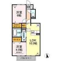 福島県いわき市小名浜野田字田中(アパート)の賃貸物件の間取り