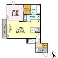 静岡県浜松市中央区鴨江2(アパート)の賃貸物件の間取り