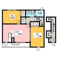 メゾン花水木 IIの間取り