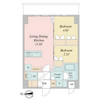 埼玉県川口市本町1(マンション)の賃貸物件の間取り