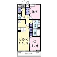 大阪府泉大津市東助松町2(アパート)の賃貸物件の間取り