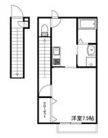 兵庫県姫路市大津区真砂町(アパート)の賃貸物件の間取り
