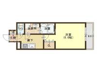 大阪府大阪市東成区東小橋2(マンション)の賃貸物件の間取り