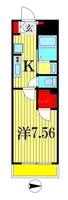 千葉県船橋市本町3(マンション)の賃貸物件の間取り