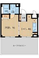 東京都品川区西五反田5(マンション)の賃貸物件の間取り