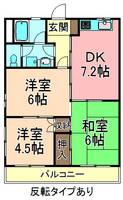 東京都足立区入谷4(マンション)の賃貸物件の間取り