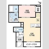 埼玉県鴻巣市大間3(アパート)の賃貸物件の間取り