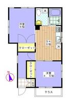 東京都世田谷区瀬田3(アパート)の賃貸物件の間取り