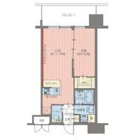 大阪府大阪市淀川区新高2(マンション)の賃貸物件の間取り