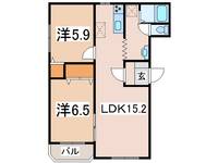 セルジェ糠野目の間取り
