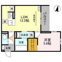 埼玉県越谷市南越谷5(アパート)の賃貸物件の間取り