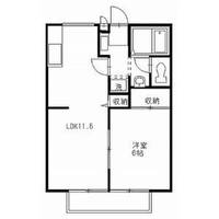 栃木県宇都宮市上戸祭町(アパート)の賃貸物件の間取り