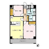 栃木県栃木市柳橋町(マンション)の賃貸物件の間取り