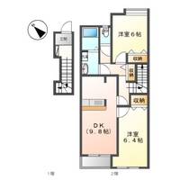兵庫県加古川市尾上町口里(アパート)の賃貸物件の間取り