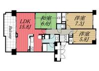 千葉県千葉市緑区おゆみ野南5(マンション)の賃貸物件の間取り