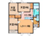 ALPHAIIIの間取り