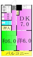 本木ハイツの間取り