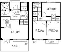 静岡県磐田市明ケ島原(一戸建)の賃貸物件の間取り
