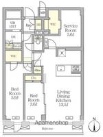 アジールコート都立大学の間取り