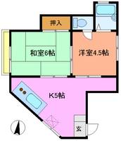 東京都墨田区京島3(アパート)の賃貸物件の間取り