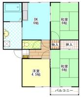 ローズタウンBの間取り