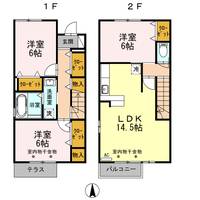 静岡県静岡市葵区安東1(一戸建)の賃貸物件の間取り