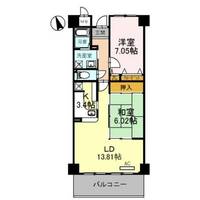 ラ・メゾンMSIIの間取り
