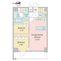 埼玉県川口市本町1(マンション)の賃貸物件の間取り