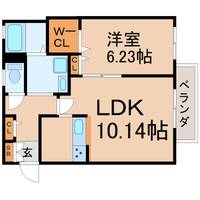 兵庫県尼崎市猪名寺2(マンション)の賃貸物件の間取り