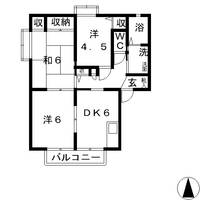 ソレイユ Aの間取り
