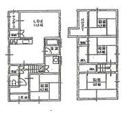 兵庫県加古川市加古川町美乃利(一戸建)の賃貸物件の間取り