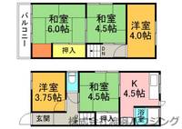 大阪府門真市岸和田3(一戸建)の賃貸物件の間取り