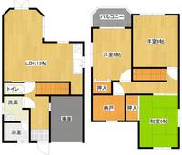 広島県尾道市高須町(一戸建)の賃貸物件の間取り
