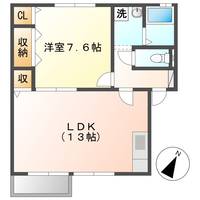 ドミールユーBの間取り