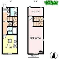 リースランド嬉野C棟の間取り