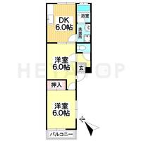 愛知県名古屋市南区駈上1(アパート)の賃貸物件の間取り