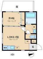 東京都品川区旗の台5(マンション)の賃貸物件の間取り