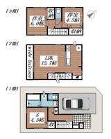 千葉県市川市大洲1(一戸建)の賃貸物件の間取り