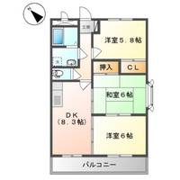 兵庫県加古川市加古川町友沢(マンション)の賃貸物件の間取り