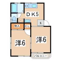 福島県郡山市富久山町久保田字宮田(アパート)の賃貸物件の間取り