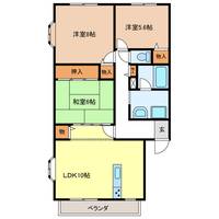 岐阜県岐阜市柳津町上佐波1(マンション)の賃貸物件の間取り