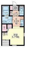 神奈川県相模原市南区相模台5(アパート)の賃貸物件の間取り